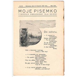 Moje Pisemko. R.25 (1927). Nr 39 (24 września 1927)