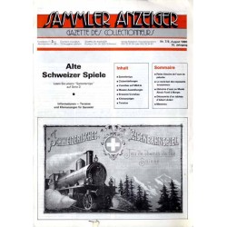 Sammler Anzeiger. Gazette des Collectionneurs. R.10 (1990). Nr 7/8 (August 1990)