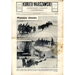 Kurjer Warszawski. Niedzielny dodatek ilustrowany. R.112 (1932). Do Nr 80 (20 marca 1932) / Manewry DOK V Kraków w rejonie Wadow
