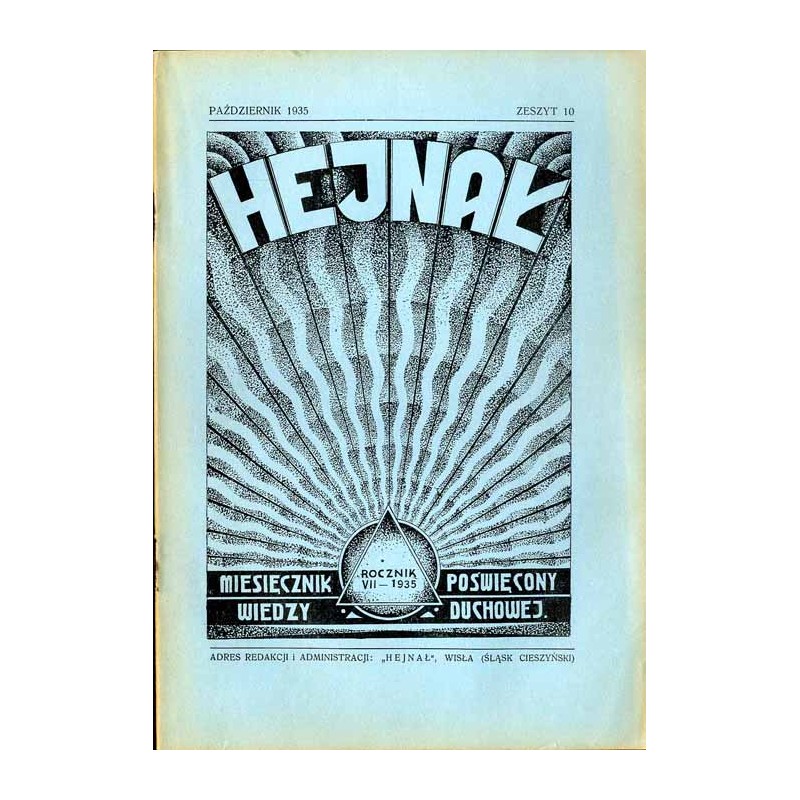 "Hejnał". Miesięcznik wiedzy duchowej. R. 7 (1935). Z. 11 (Październik 1935)