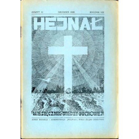 "Hejnał". Miesięcznik wiedzy duchowej. R. 8 (1936). Z. 12 (Grudzień 1936)