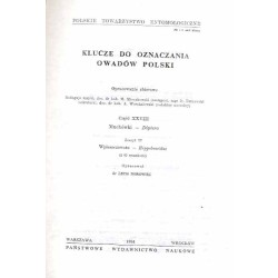 Klucze do oznaczania owadów Polski. Cz.28: Muchówki - Diptera. Z.77: Wpleszczowate - Hippoboscida