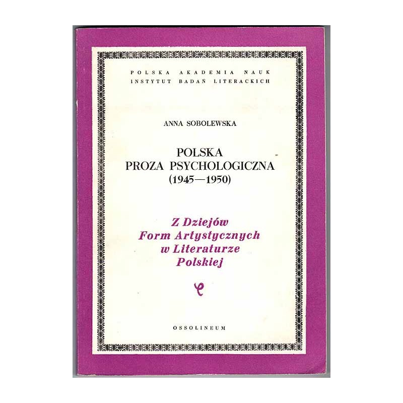 Polska proza psychologiczna (1945-1950)