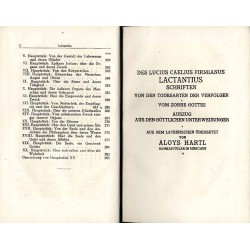 Bibliothek der Kirchenväter. Eine Auswahl Patristischer Werke in deutscher übersetzung. Reihe 1. B. 36: Des L. Caelius Firmianus