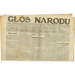 Głos Narodu. R.25 (1917). Nr 130 (3 czerwca 1917). Wydanie poranne