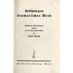 Grillparzers dramatisches Werk