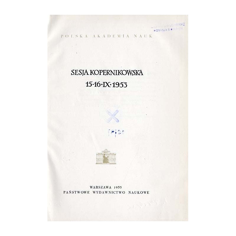 Sesja Kopernikowska 15-16.IX.1953