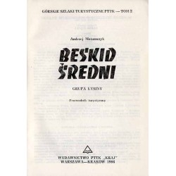 Beskid Średni. Grupa Łysiny. Przewodnik turystyczny