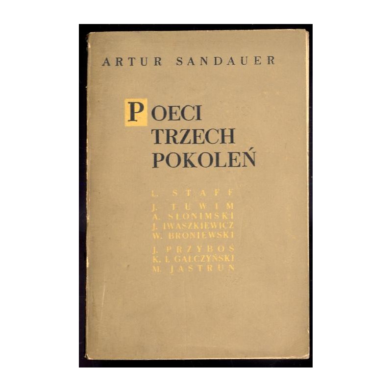 Poeci trzech pokoleń