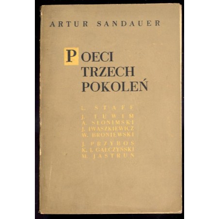 Poeci trzech pokoleń