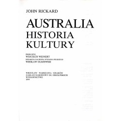 Australia. Historia kultury