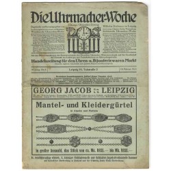 Die Uhrmacher-Woche. Leipziger Uhrmacher-Zeitung. 30. Jahrgang (1923). Nr 6 (10.02.1923)