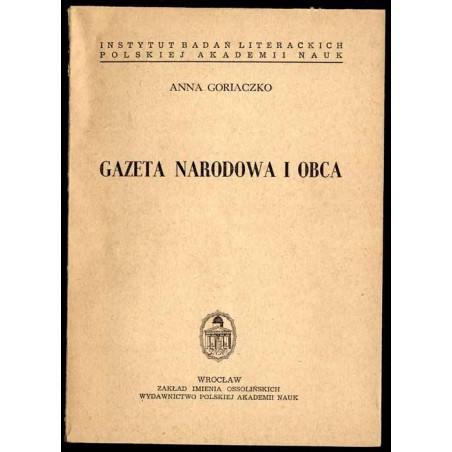 Gazeta Narodowa i Obca