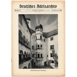 Deutsches Adelsarchiv. 16. Jahrgang (1960). Nr 2 (15 II 1960) [Schloß Amerang in Oberbayern]