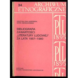 Bibliografia zawartości "Literatury Ludowej" za lata 1957-1980