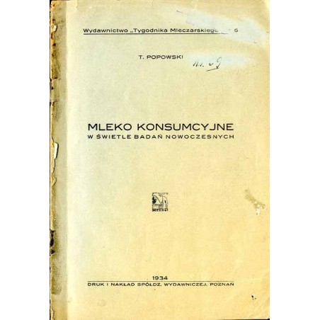 Mleko konsumcyjne w świetle badań nowoczesnych