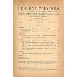Ochrona Zabytków. R.4 (II 1952) nr 3-4 (14-15)