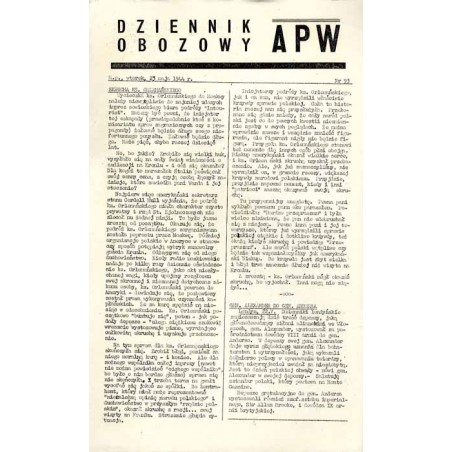 Dziennik Obozowy APW. 1944. Nr 93 (23 maja 1944)