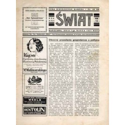 Świat. Pismo tygodniowe ilustrowane. R.26 (1931). Nr 10 (7 marca 1931)