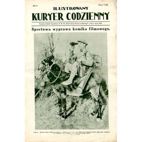 Ilustrowany Kurier Codzienny. Bezpłatny dodatek tygodniowy "Ilustrowanego Kuriera Codziennego" do nr 60. R.2 (1926). Nr 9 (58) (