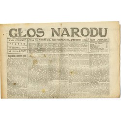 Głos Narodu. R.25 (1917). Nr 188 (10 sierpnia 1917). Wydanie poranne