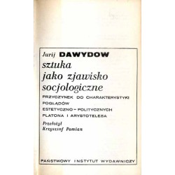 Sztuka jako zjawisko socjologiczne. Przyczynek do charakterystyki poglądów estetyczno-politycznych Platona i Arystotelesa