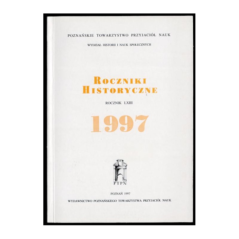 Roczniki Historyczne. R.63 (1997)