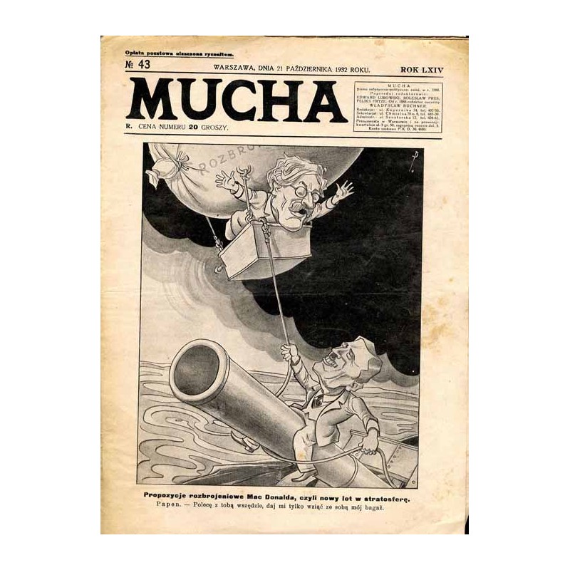 Mucha. R.64 (1932). Nr 43 (21 października 1932) / Franz von Papen / Ramsay MacDonald