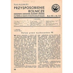 Przysposobienie Rolnicze. Czasopismo zawodowe młodzieży wiejskiej. R.8 (1938). Nr 7-8 (13 II 1938)