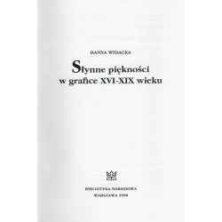 Słynne piękności w grafice XVI-XIX wieku