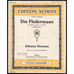 Die Fledermaus. La chauve-souris - The bat. Fantasie. Piano. Einzel-Ausgabe