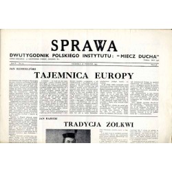 Sprawa. Dwutygodnik Polskiego Instytutu: "Miecz Ducha"  The Common Cause. Fortnightly of the Polish Section of the "Sword of th