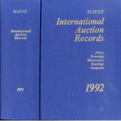 Mayer International Auction Records 1992. January 1 through December 31, 1991. Engravings, Drawings, Watercolors, Paintings, Scu