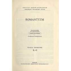 Bibliografia literatury polskiej. Nowy Korbut. T.8: Romantyzm. Hasła osobowe K-O