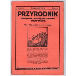 Przyrodnik. Miesięcznik, poświęcony naukom przyrodniczym. R.1 (1924). Z.10 (Październik 1924)