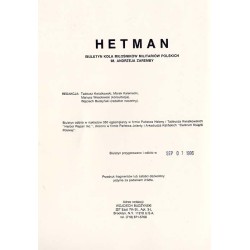 Hetman. Biuletyn Koła Miłośników Militariów Polskich im. Andrzeja Zaremby. Vol. 4 (1994). Nr 4