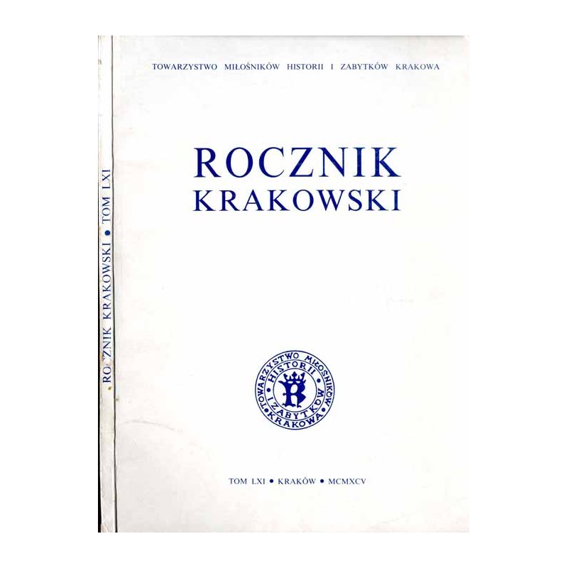 Rocznik Krakowski. T.61 (1995) / Wincenty Kadłubek