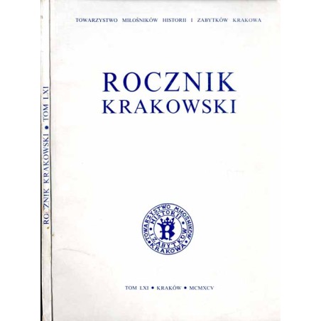 Rocznik Krakowski. T.61 (1995) / Wincenty Kadłubek
