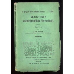 Schlesische Landwirthschaftliche Vereinsschrift. [4. Jahrgang 1858]. 5.Doppel-Heft (IX-X 1858)