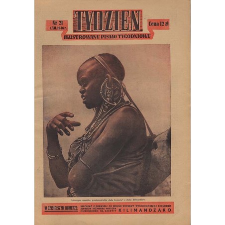 Tydzień. Ilustrowane pismo tygodniowe. R.1 (1946). Nr 21 (1 grudnia 1946)
