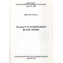 Ślązacy w europejskim ruchu oporu