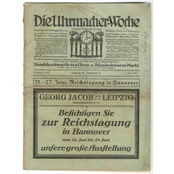 Die Uhrmacher-Woche. Leipziger Uhrmacher-Zeitung. 29. Jahrgang (1922). Nr 24 (17.06.1922)