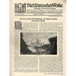 Die Uhrmacher-Woche. Leipziger Uhrmacher-Zeitung. 29. Jahrgang (1922). Nr 24 (17.06.1922)