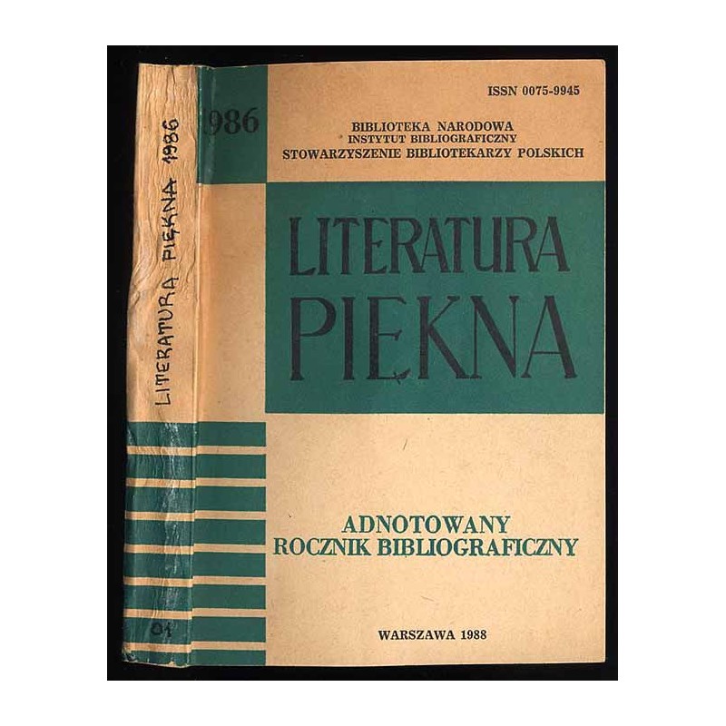 Literatura Piękna 1986. Adnotowany rocznik bibliograficzny