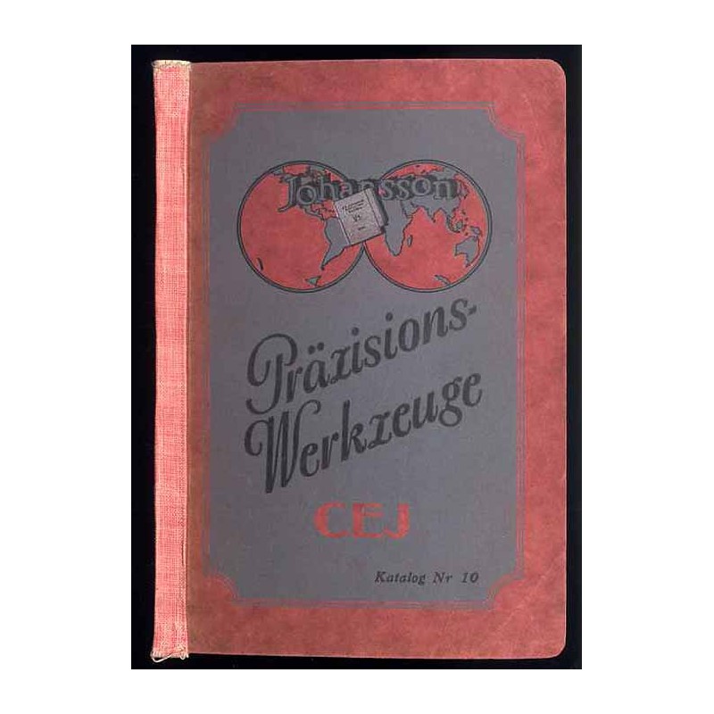 Johansson Präzisionswerkzeuge. Katalog Nr 10