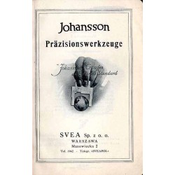 Johansson Präzisionswerkzeuge. Katalog Nr 10
