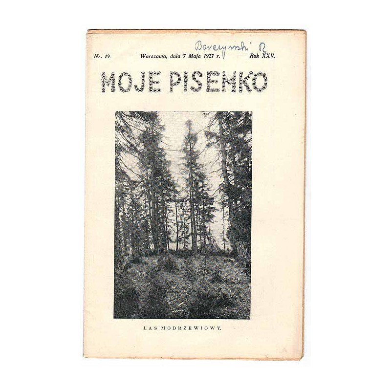 Moje Pisemko. R.25 (1927). Nr 19 (7 maja 1927)