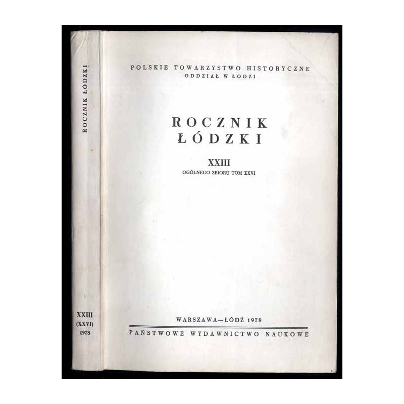 Rocznik Łódzki 23 (26) (1978)