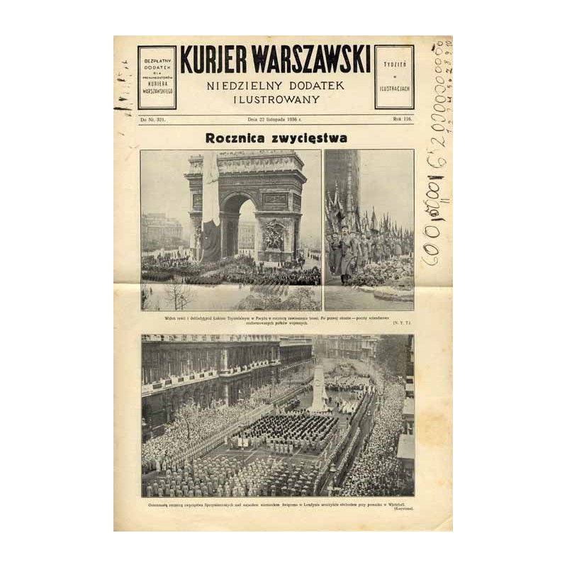 Kurjer Warszawski. Niedzielny dodatek ilustrowany. R.116 (1936). Nr 321 (22 listopada 1936) / Edward Śmigły-Rydz
