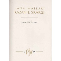 Jana Matejki Kazanie Skargi